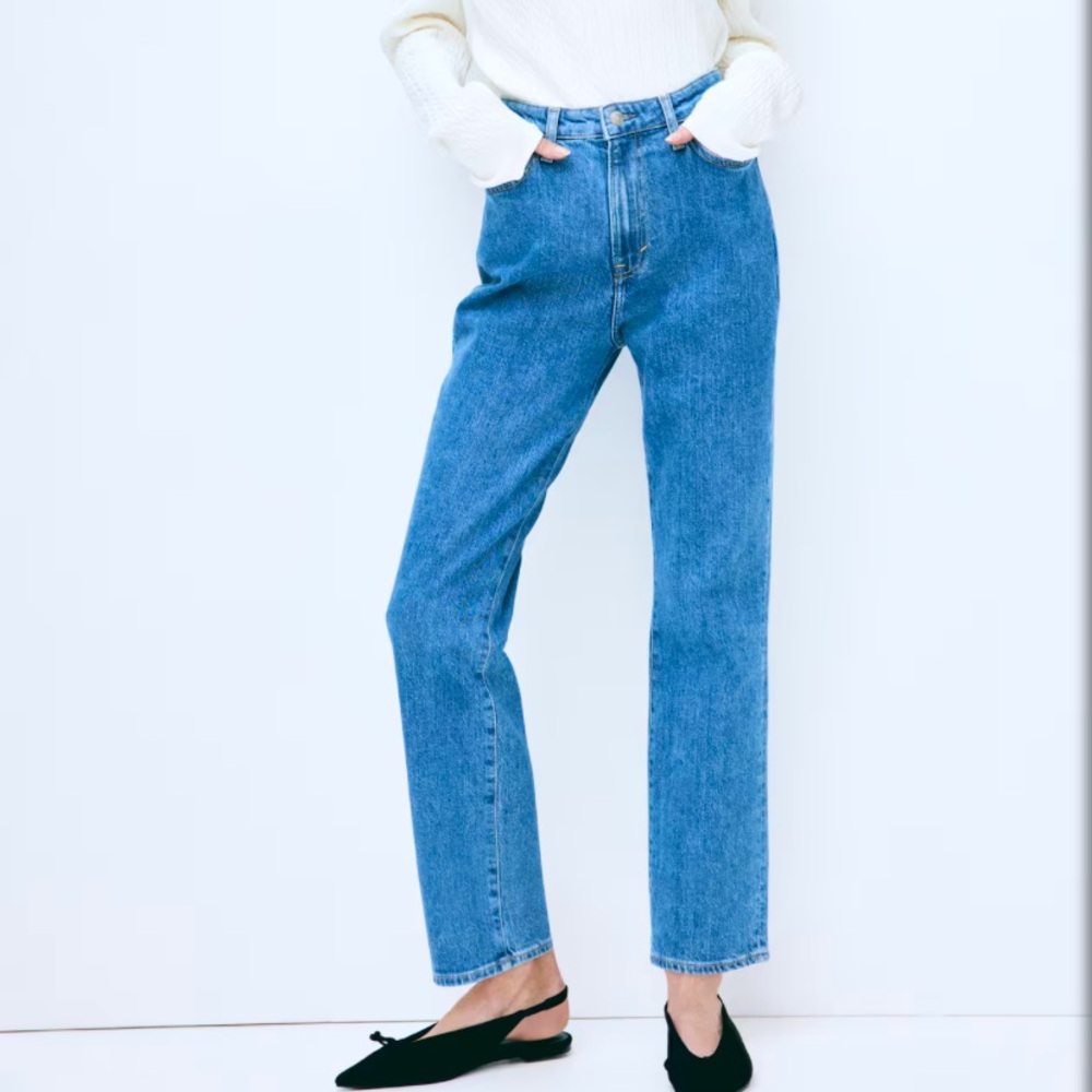 H&M Ultra High Rise Mom Jeans Sz 8